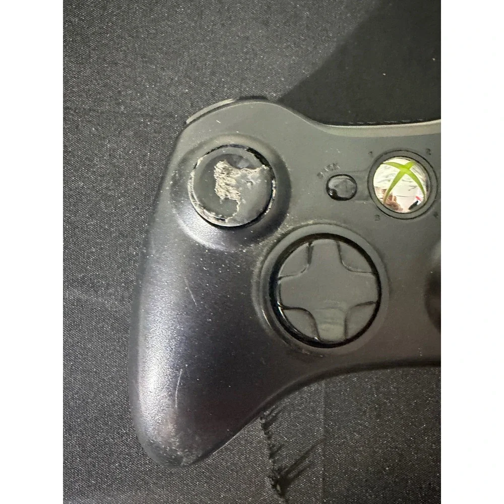 Microsoft Xbox 360‎ Wireless Controller Black Good Condition Model 1403 OEM
